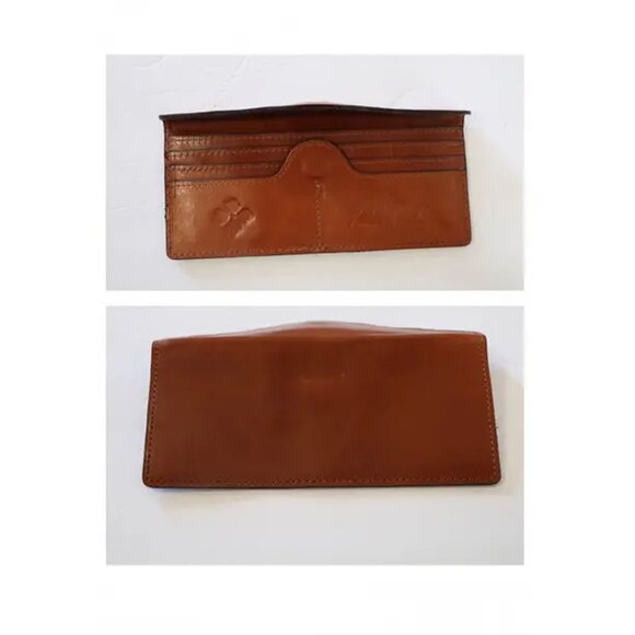 Patricia Nash Citrus Sunrise Leather Valentia Wallet Floral Brown Wristlet NEW - Picture 8 of 9